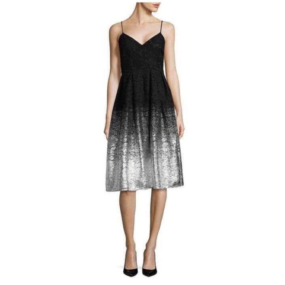 Balyage ombré cocktail dress